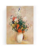 Toile Vase de Fleurs - 60x40 cm
